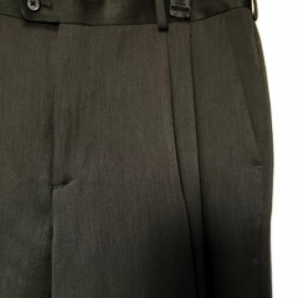 Perry Ellis Black Slacks 36 x 32  EXCELLENT - Picture 2 of 6